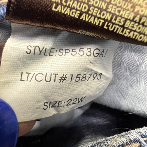 👖NWT🤩 |•KUT FROM THE KLOTH•| Ankle Straight Leg High Rise Jeans Size 22W👖 - Picture 8 of 13